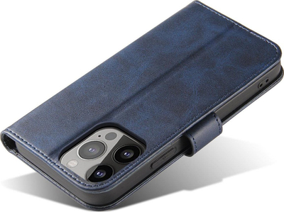 Kapak telefoni Magnet për Samsung Galaxy A54 5G, lëkurë eko, me portofol edhe stand, blu e errët
