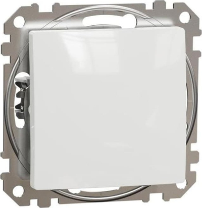 Buton shtypës Schneider Electric Sedna Design, 1-pol, i bardhë