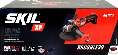 Mulli këndor pa kabllo Skil XP 3930, 125mm, 20V, i kuq