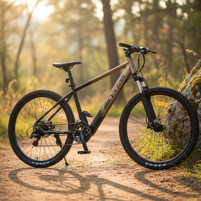 Biçikletë Elektrike Bicystar GT-EM100 27.5″ GOLDEN BLACK
