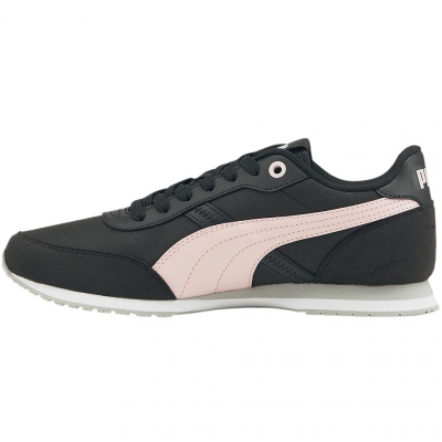 Atlete Puma ST Runner Essential 383055 05, tekstil e sintetik, shollë goma, të zeza me rozë