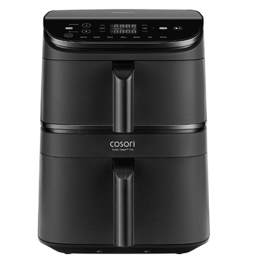 Fritezë ajrore Cosori Turbo Tower, 10.8L, 7 programe gatimi, e zezë