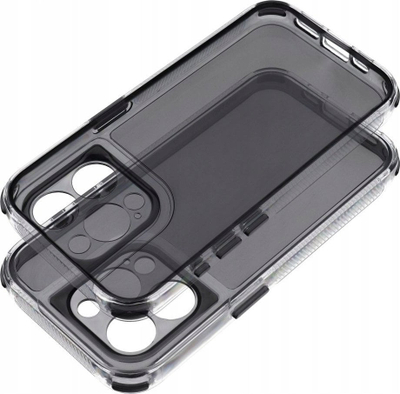 Futeri Matrix Clear për iPhone 16, transparente, e zezë