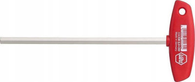 Kaçavidë T-handle Wiha 334-3, gjashtëkëndore 3 mm, e kuqe