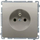 Prizë murale Kontakt Simon Basic BMGZ1z.01/29, teke, 16A me tokëzim, satin