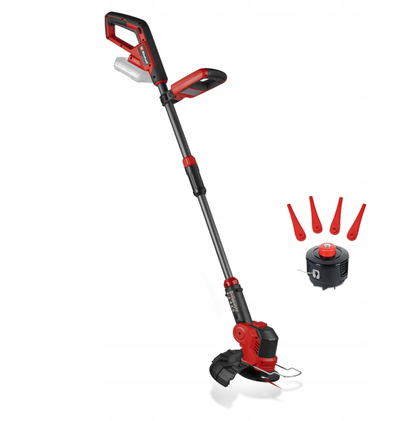 Trimer bari Einhell GE-CT 18/25-1 Li-Solo, 18V, gjerësi prerjeje 25cm, i kuq me të zi