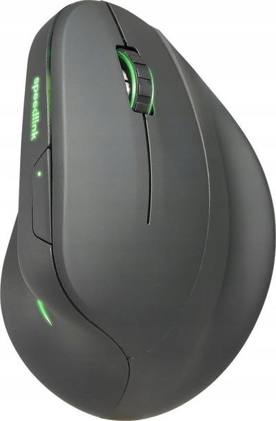 Maus vertikal Speedlink PIAVO PRO, pa kabllo, me drita RGB, i zi