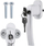 Dorezë dritareje me çelës Window Handle 23438, universale, plastike dhe metal, e bardhë