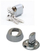 Set cilindrash skandinav Valnes E701 18, cilindër i profilit, krom