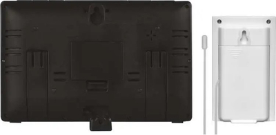 Stacion moti EMOS Home E5111, ekran me ngjyra, sensor wireless, i zi