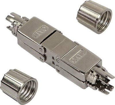 Konektor rrjeti LogiLink MP0057 RJ45, Cat.6A Cat.7 Cat.7A, metalik