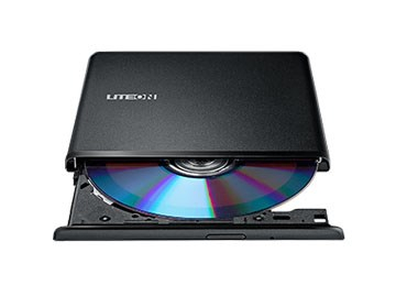 Надворешен оптички диск Lite-On ES1 Ultra-slim, црн