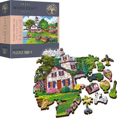 Puzzle druri Trefl Wood Craft Summer Haven, 501 copë, për të rritur