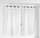 Perde për dritare Odilia Tab Top, set me 2 copa, 60 x 90 cm, e bardhë