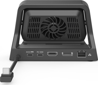 Docking station Unitek Pro D1097A për Steam Deck, 8K, 100W, e zezë