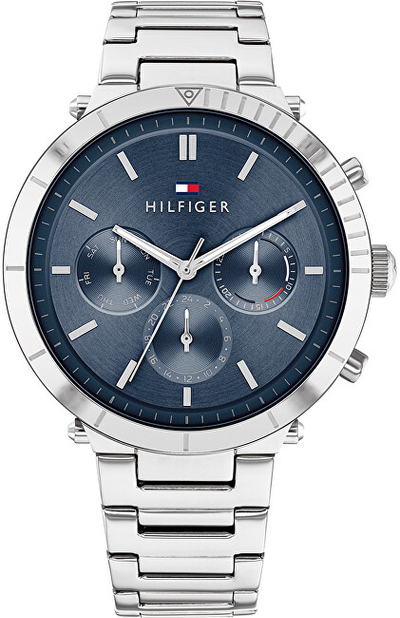 Orë për femra Tommy Hilfiger TH1782349, e argjendtë/kaltër