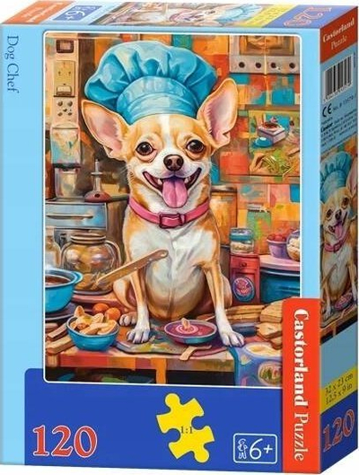 Puzzle Castorland Dog's Muzzle, 120 copa, për kalamaj 6+