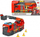 Играчка противпожарно возило Dickie Toys SOS Fire Department Scania, со светла и звуци, црвено