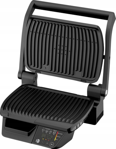 Grill elektrik Tefal OptiGrill GC7P08, 2000W, me programe automatike, ngjyrë e zezë