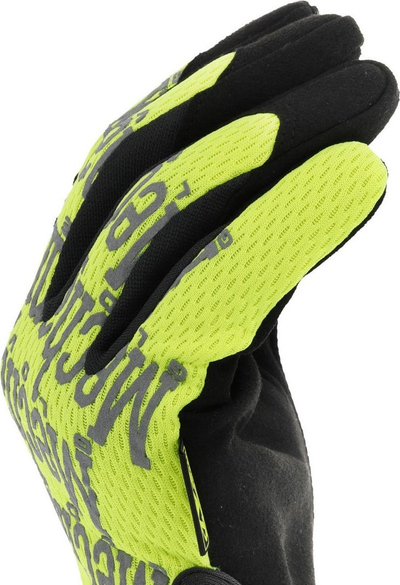 Doreza pune Mechanix Wear Hi Viz Original, reflektuese, për ekran me prekje, të verdha