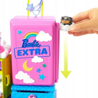 Kukull Barbie Mattel Extra Doll - Small Doll + Pets (HDY91)