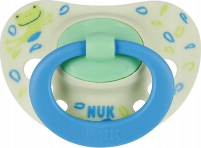 Qetësues silikoni NUK Signature, 18-36 muaj, set 2 copë, blu