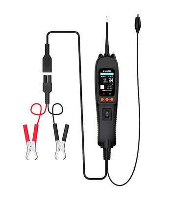 Tester qarku Ancel PB500, 12–24V, ekran TFT me ngjyra, i zi
