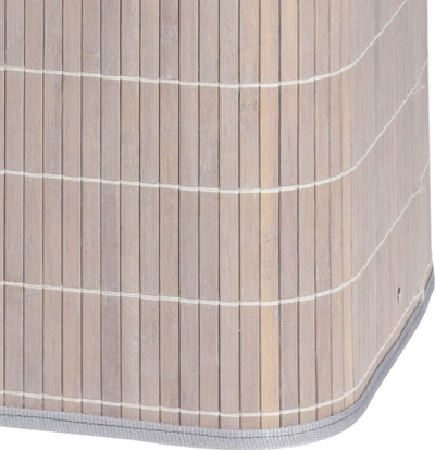 Shportë rrobash Bamboo Laundry Basket, bambu, 40x30x60cm, gri