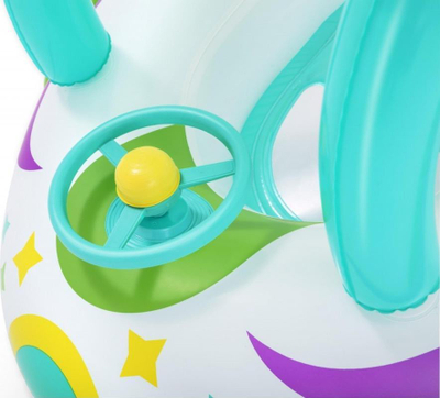Varkë fryrëse Bestway Space Splash, me tendë UV, 1.07 x 1.12 m, shumëngjyrëshe