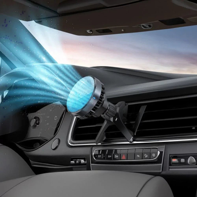 Магнетен држач за автомобил Forcell F-grip Cool Mag, со ладење Cold Pr, црн
