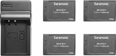 Безжични микрофони Saramonic VmicLink5 RX TX, систем со 3 предаватели, 5.8 GHz, црн