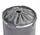 Koshi rrobash Gray Round Laundry Bin, i rrumbullakët, me kordelë, gri