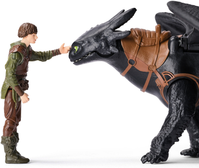 Set figurash Spin Master How to Train Your Dragon, Toothless edhe Hiccup, 2 copë, shumëngjyrësh