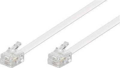 Kabllo telefoni Microconnect MPK191W, RJ11 6P/4C, 15m, e bardhë