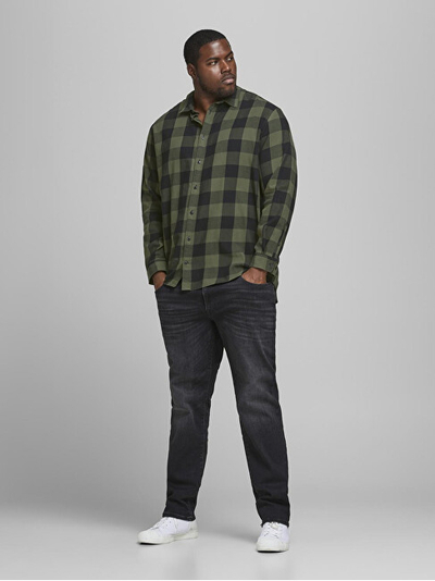 Këmishë për meshkuj Jack&Jones PLUS, e gjelbër