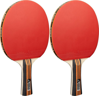 Set pingpongu JOOLA Family Advanced, 4 raketa, 4 topa, shumëngjyrësh