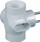 Splitter elektrik 3x2P + 1x2P, i bardhë