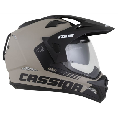 Helmetë moto CASSIDA Tour 2.0 Dual, madhësia M, sand matte e zezë