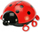 Lampë nate për fëmijë Ansmann Ladybird, LED, me projeksion yjesh, shumëngjyrëshe