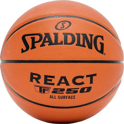 Top basketbolli Spalding React TF-250, madhësia 6, portokalli
