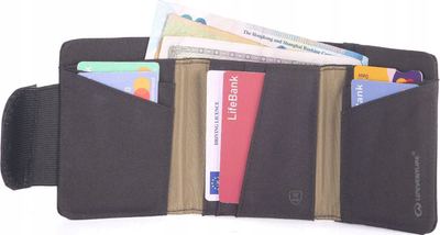 Portofol Lifeventure X-pac RFID Anti-theft, i papërshkueshëm nga uji, i zi