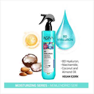 Balsam dyfazor për flokë Agiva 8D Hyaluron, 400ml