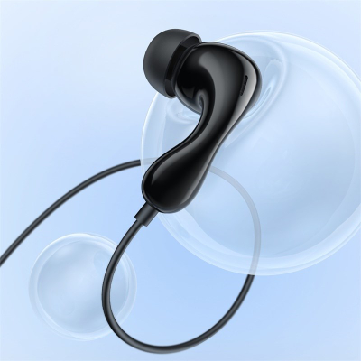 Kufje me kabllo Baseus Encok CZ20 HZ20, Type C, 3.5mm, Hi Res Audio, të zeza