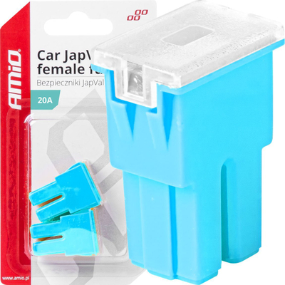 Автоматски осигурувач AMiO 03388, 20A, JapVal PAL, светло син