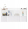 Organizues tavoline Kuba Desk Topper, 130 cm, 5 rafte, i bardhë mat
