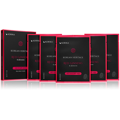 Set maskash me pëlhurë Korika, 5 × 25 g
