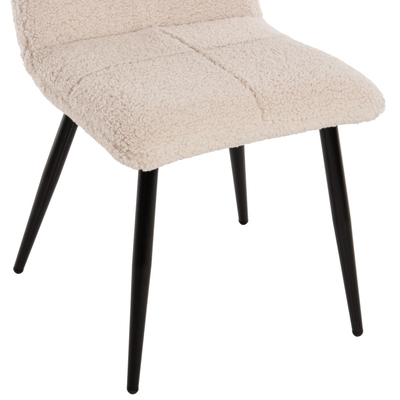 Karrige Shelly 48x64x87Hcm (HM8590.02), bardhë/ zezë