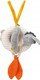 Lodër varëse për bebe Baby Fehn fehnNATUR Grasping Ball, top kapës, gri portokalli