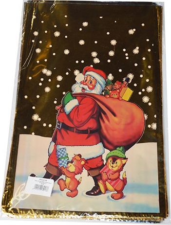Qese dhuratash Other Christmas Foil Bag D, 25x40cm, me Babagjyshin, shumëngjyrëshe