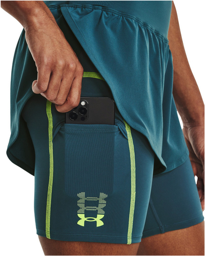 Панталони за трчање Under Armour Run Anywhere Women, 2 во 1, со џеб, сини